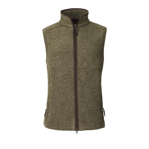 Laksen Herren Weste Isla Wool Fleece Olive  M