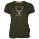 Pinewood Damen T-Shirt Red Deer Green L
