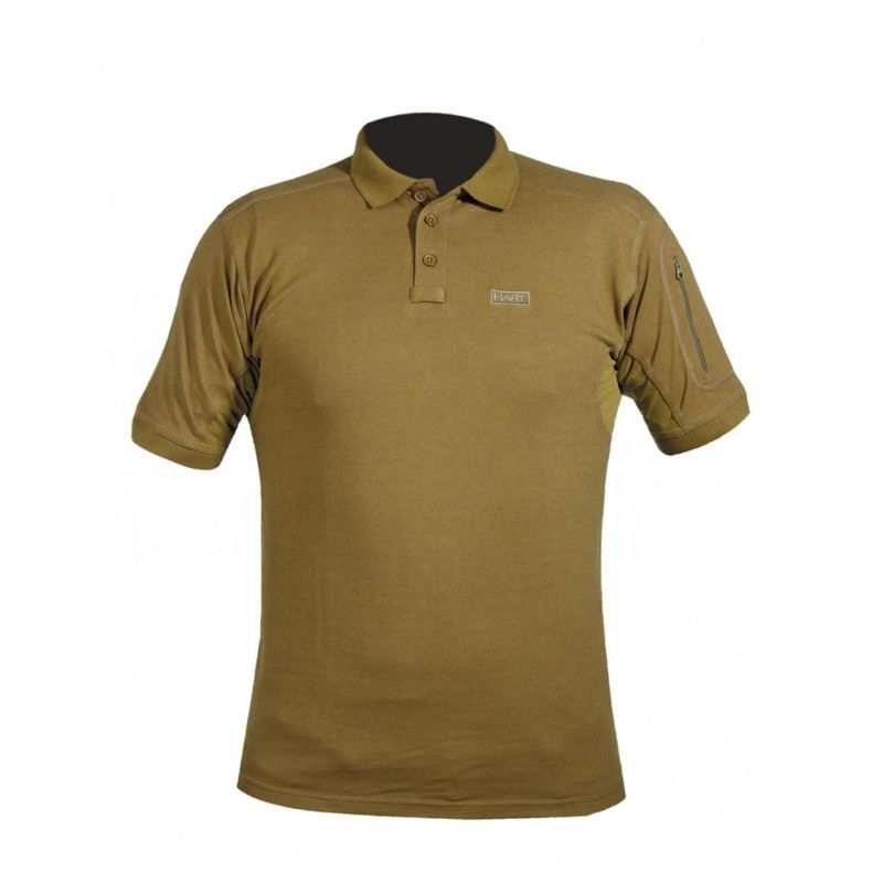 Hart Herren Poloshirt Ivory Braun 3XL