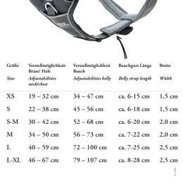 Hunter Hunde Geschirr Divo Braun/Grau 72-100 cm/L