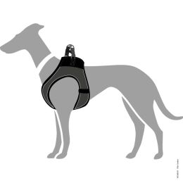 Hunter Hunde Geschirr Hilo Comfort Anthrazit 65-70 cm/M-L