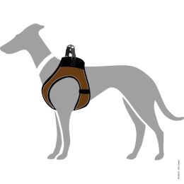 Hunter Hunde Geschirr Hilo Comfort Braun 36-40 cm/XS