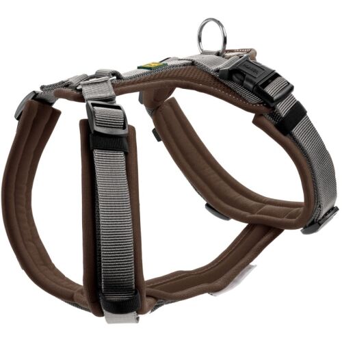 Hunter Hunde Geschirr Maldon Braun/Grau 69-105 cm/L