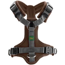 Hunter Hunde Geschirr Maldon Braun/Grau 69-105 cm/L