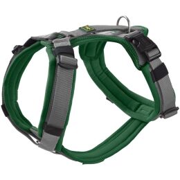 Hunter Hunde Geschirr Maldon Up Dunkelgr&uuml;n/Grau 34-49 cm/XS