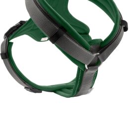 Hunter Hunde Geschirr Maldon Up Dunkelgr&uuml;n/Grau 34-49 cm/XS