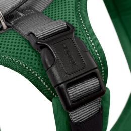 Hunter Hunde Geschirr Maldon Up Dunkelgr&uuml;n/Grau 34-49 cm/XS