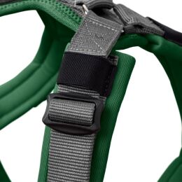 Hunter Hunde Geschirr Maldon Up Dunkelgr&uuml;n/Grau 34-49 cm/XS