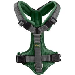 Hunter Hunde Geschirr Maldon Up Dunkelgr&uuml;n/Grau 69-105 cm/L