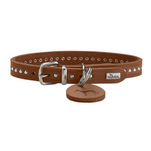 Hunter Hunde Halsband Aalborg Style Cognac 27 cm/XXS-XS