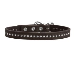 Hunter Hunde Halsband Aalborg Style Dunkelbraun 37 cm/XS-S