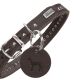 Hunter Hunde Halsband Aalborg Style Dunkelbraun 37 cm/XS-S