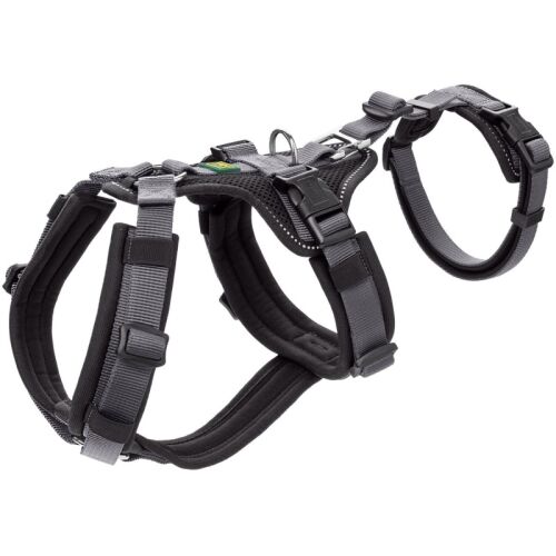 Hunter Hunde Sicherheitsgeschirr Maldon Schwarz/Grau 53-71 cm/M