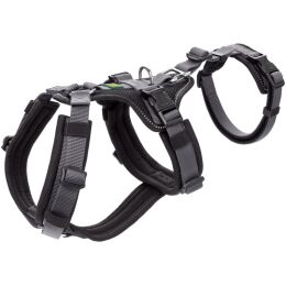 Hunter Hunde Sicherheitsgeschirr Maldon Schwarz/Grau 53-71 cm/M