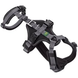Hunter Hunde Sicherheitsgeschirr Maldon Schwarz/Grau 53-71 cm/M