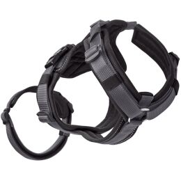 Hunter Hunde Sicherheitsgeschirr Maldon Schwarz/Grau 53-71 cm/M