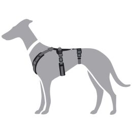 Hunter Hunde Sicherheitsgeschirr Maldon Schwarz/Grau 53-71 cm/M