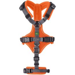 Hunter Hunde Sicherheitsgeschirr Maldon Orange/Grau 53-71 cm/M