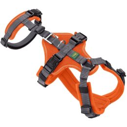 Hunter Hunde Sicherheitsgeschirr Maldon Orange/Grau 53-71 cm/M