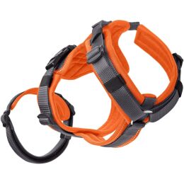 Hunter Hunde Sicherheitsgeschirr Maldon Orange/Grau 53-71 cm/M