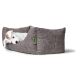 Hunter Hunde Sofa Orthopädisch Seattle Grau 100x70 cm