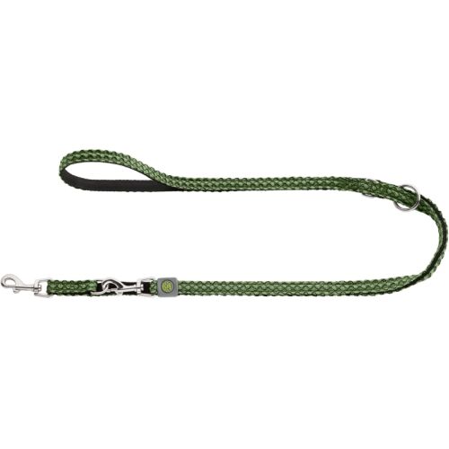 Hunter Hunde Verstellbare Führleine Hilo Lindgrün B 1,5 cm x L 200 cm