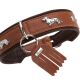 Hunter Hunde Halsband Teckel München Cognac/Schwarz 42 cm/S
