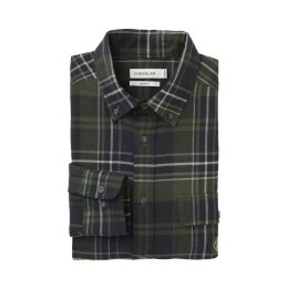 Chevalier Herren Hemd Heron Flannel Holly Green Checked XXL