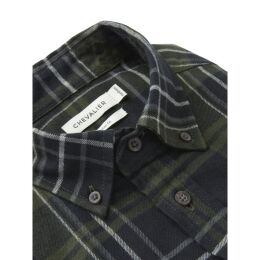 Chevalier Herren Hemd Heron Flannel Holly Green Checked XXL