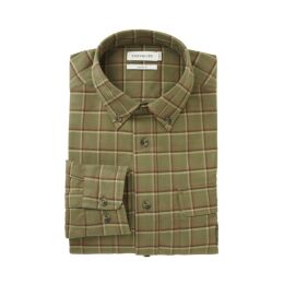 Chevalier Herren Hemd Heron Flannel Field Green Checked XXXL