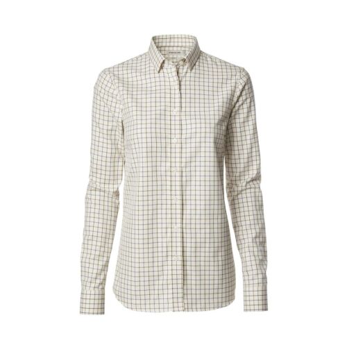 Chevalier Damen Flanellbluse Sheppey Chestnut Tattersall 38W