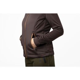 Seeland Damen Fleecejacke Emily Dark brown L