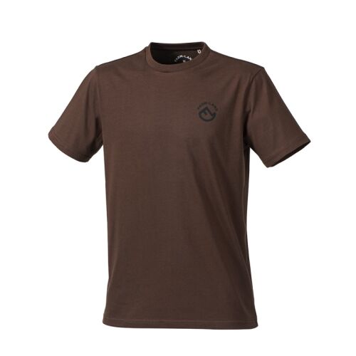 Farm-Land Unisex T-Shirt Logo klein Doppelpack Oliv/Braun L