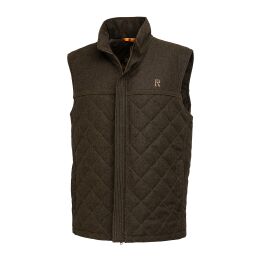 Rascher Herren Steppweste Loden Deluxe steingrau-oliv 60