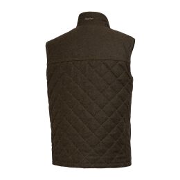 Rascher Herren Steppweste Loden Deluxe steingrau-oliv 60