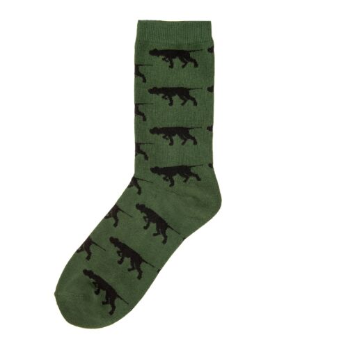 Krawattendackel Unisex Socken Vorstehhund grün