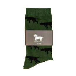 Krawattendackel Unisex Socken Vorstehhund grün