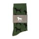Krawattendackel Unisex Socken Terrier grün