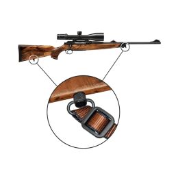 Halder Riemenb&uuml;gel und Buchse Push &amp; Go 9,5mm in Holz arretierbar 23mm