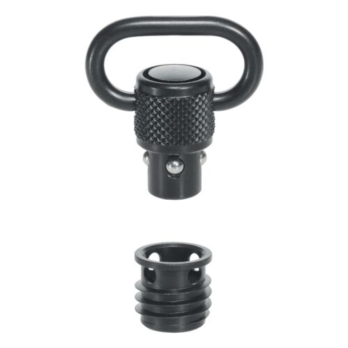 Halder Riemenbügel und Buchse Push & Go 9,5mm in Kunststoff arretierbar 23mm