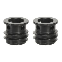 Halder 2x Buchsen 6,0mm in Kunststoff arretierbar