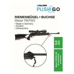 Halder Riemenb&uuml;gel+Buchse 6,0mm Blaser R8/R93 23mm