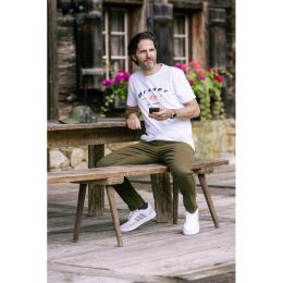Blaser Herren Chino Denim Stretch Tom Dunkeloliv 54