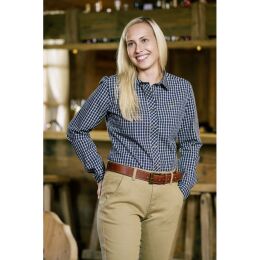 Blaser Damen Bluse Juanita Dunkelblau/Wei&szlig; kariert 36
