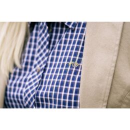Blaser Damen Bluse Juanita Dunkelblau/Wei&szlig; kariert 42