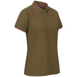 Blaser Damen Polo Shirt 24 Dunkeloliv/Heidekraut 36
