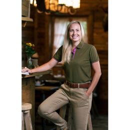 Blaser Damen Polo Shirt 24 Dunkeloliv/Heidekraut 36