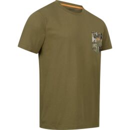 Blaser Herren T-Shirt Camo Pocket T 24 Dunkeloliv XXL