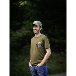 Blaser Herren T-Shirt Camo Pocket T 24 Dunkeloliv XXL
