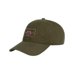 Blaser Unisex Kappe Argali Woven Badge Dunkeloliv/Heidekraut One Size